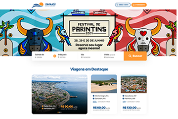 Exemplo de loja virtual de venda de passagens